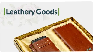 leathery goods